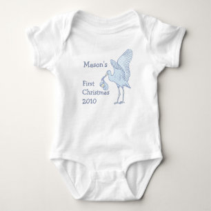 Your Baby Name 1st Christmas Change Year Bodysuit