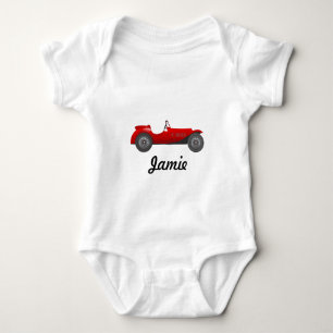 Your Babys Name Classic Car Baby Boy Bodysuit