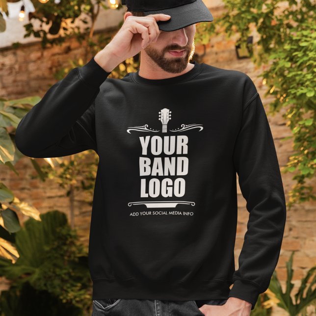 Your Band Logo - Choose Your Colour Sweatshirt (Choose from a variety of colors, styles and sizes.)