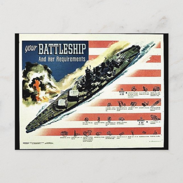 Your Battleship Postcard (Front)