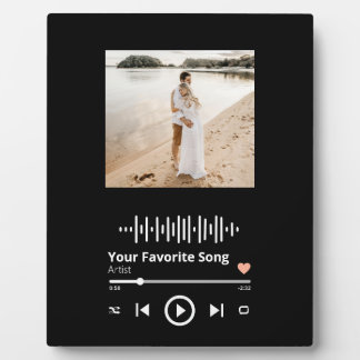 Your Beautiful moment & Favourite Song Together Pl Plaque