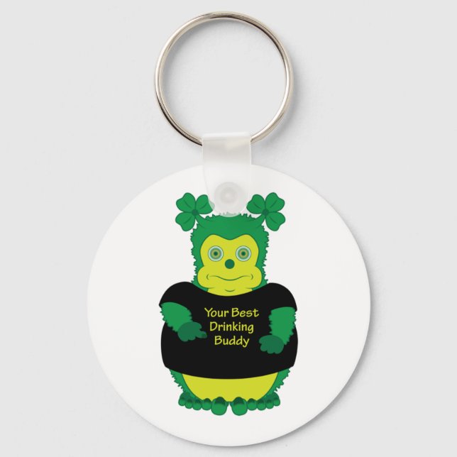 Your best drinking buddy - Irish funny keychain (Front)