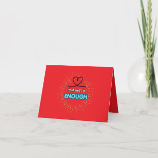 Your Best Is Enough – Self Compassion & Self Love Thank You Card