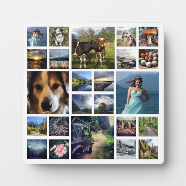 Your Best Photos Customised Template Plaque (Front)