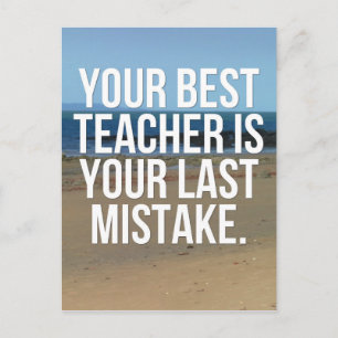 Your Best Teacher Quote Postcard