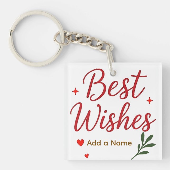 Your Best Wishes Acrylic Keychain (Front)
