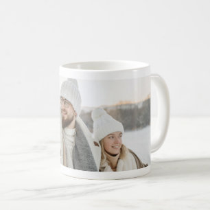 your big photo happy holidays photo coffee mug