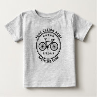 Your Bike Club or Location Name Custom Gray