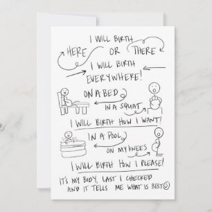 Your Birth Your Way Greeting Card