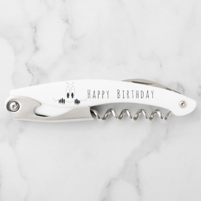Your Birthday Gift Corkscrew Funny Eyes (Front)