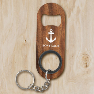 Your Boat Name Anchor on Wood