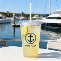 Your Boat Name Sea Anchor Blue