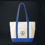 Your Boat Name Sea Anchor Tote Bag sh0c<br><div class="desc">Your Boat Name Navy Stylish Sea Anchor Large Tote Bag</div>