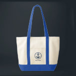 Your Boat Name Sea Anchor Tote Bag sh0c<br><div class="desc">Your Boat Name Navy Stylish Sea Anchor Large Tote Bag</div>