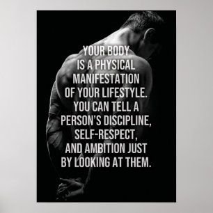 Your Body Is Reflection Of Your Lifestyle Poster