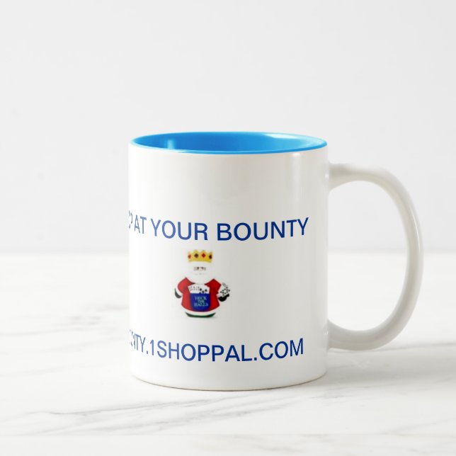 YOUR BOUNTY COFFEE MUG, WITH AVATAR Two-Tone COFFEE MUG (Right)