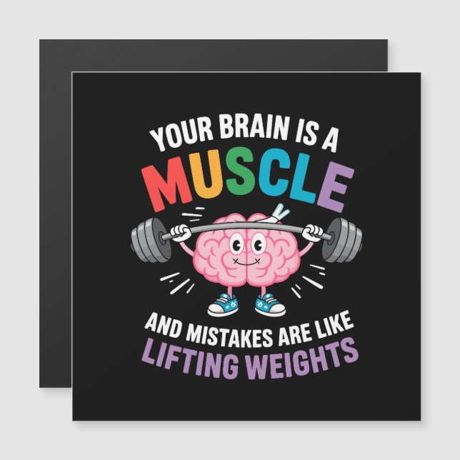 Your Brain Is a Muscle – Growth Mindset Quote (Front/Back)