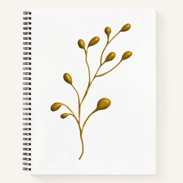 Your Brand, Your Notebook: 8.5" x 11" Spiral  Notebook (Front)