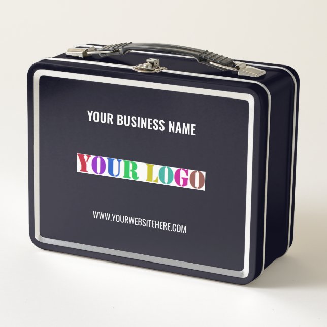 Your Branded Company Metal Lunch Box Example (Front)