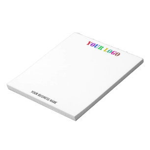 Your Branded Logo Text Business Notepad Example