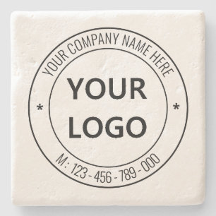 Your Branded Promotional Marble Coaster Example