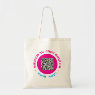 Your Branded Promotional QR Code Tote Bag Example