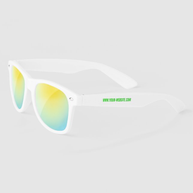 Your Branded Text Promotional Sunglasses Example (Left)