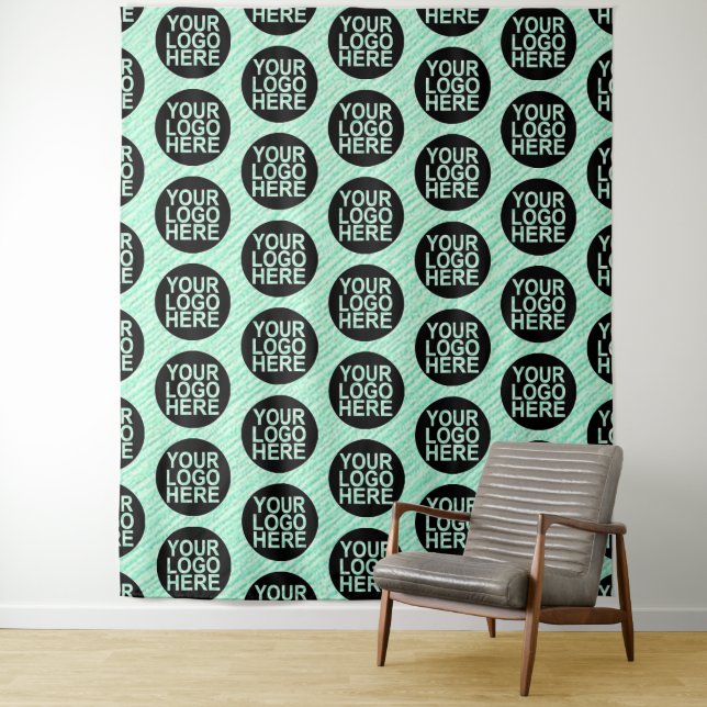 Your Business Company Logo Tapestry (In Situ)