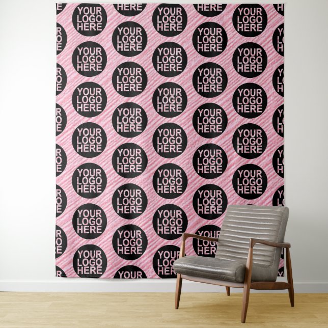 Your Business Company Logo Tapestry (In Situ)