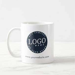 Your Business Logo and Company Website Custom Coffee Mug