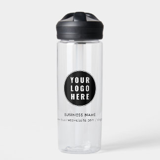 Your Business Logo and Company Website Promotional Water Bottle