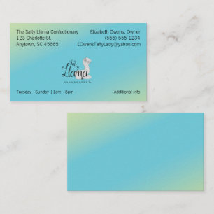 Your Business Logo and Information Soft Pastel  Business Card
