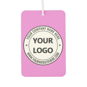Your Business Logo and Text Air Freshener Example