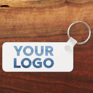 Your Business Logo and Text Corporate Swag Key Ring