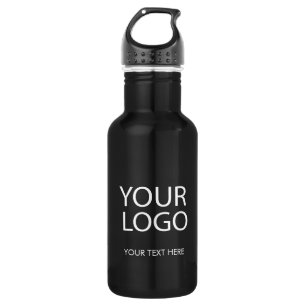 Your Business Logo and Text Custom 532 Ml Water Bottle