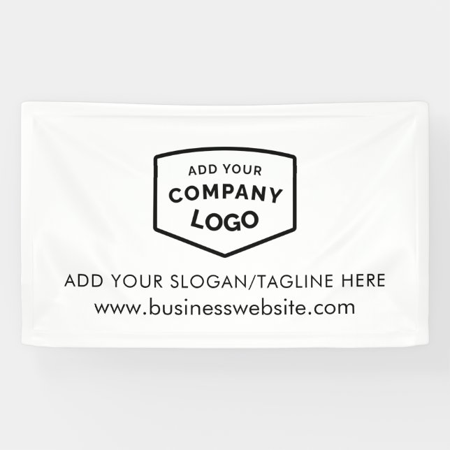 Your Business Logo and Website Custom Banner (Horizontal)
