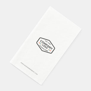 Your Business Logo and Website Custom Corporate Napkin