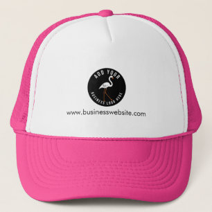Your Business Logo and Website Custom Employees Trucker Hat