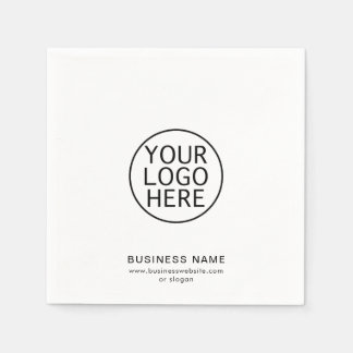 Your Business Logo and Website Custom Paper Napkin