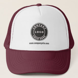 Your Business Logo and Website New Employee Trucker Hat