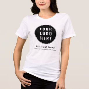 Your Business Logo Corporate Conference Swag Tri-Blend Shirt