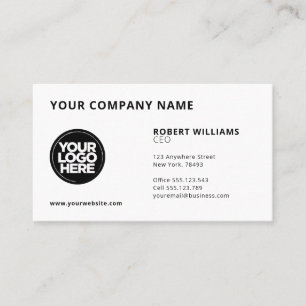 Your Business Logo Custom Background Images Card