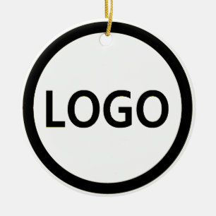 Your Business Logo Custom Employee Ceramic Ornament
