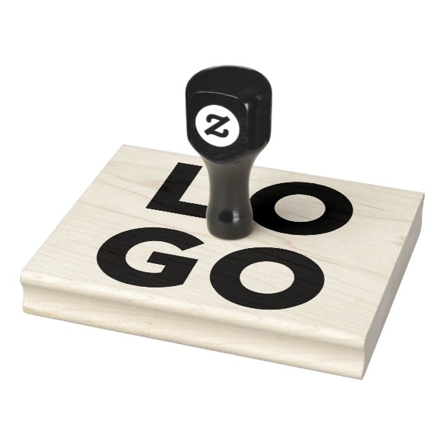 Your Business Logo Custom Large Rubber Stamp (Stamp)
