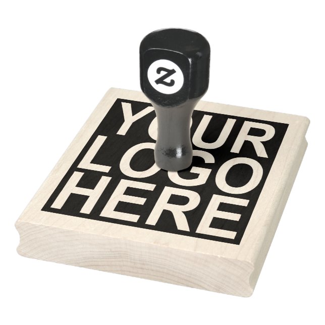Your Business Logo Custom Large Rubber Stamp (Stamp)