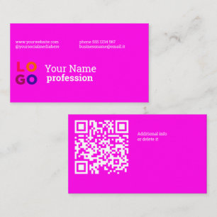 Your Business Logo Custom QrCode Card