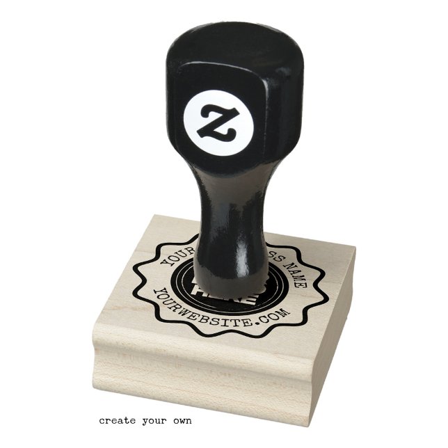 Your Business Logo Custom Rubber Stamp (Custom Business Logo Large Cool Rubber Stamp)