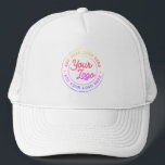 Your Business Logo Custom Simple Rainbow Trucker Hat<br><div class="desc">Create your own corporate Rainbow Trucker Hat! A simple and modern template in any colour, fully customisable, featuring your business logo, photo or image. You can add also your name, your company name, promotional instagram address or any personalised text. You can choose any font and any colour. Perfect as branded...</div>
