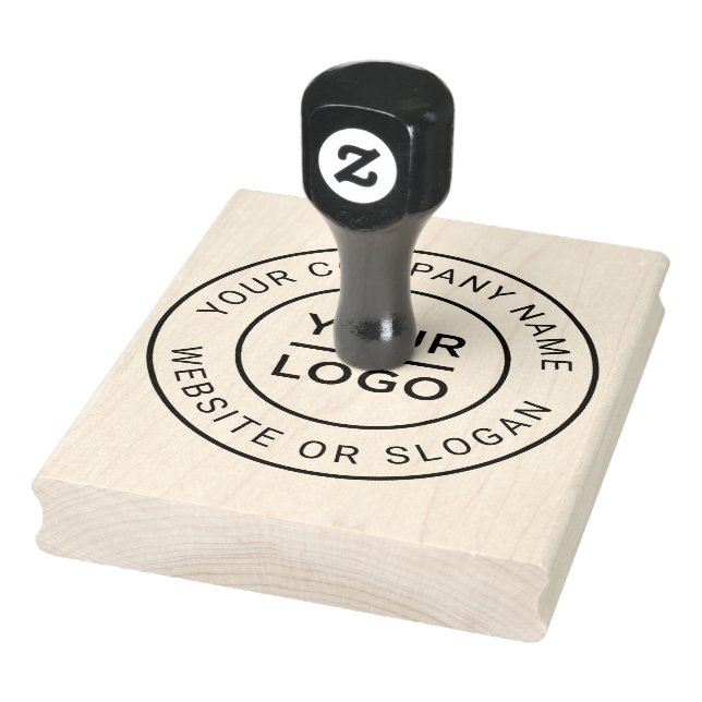 Your Business Logo Custom Simple Rubber Stamp (Stamp)