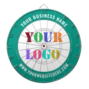 Your Business Logo Custom Text Dart Board Template